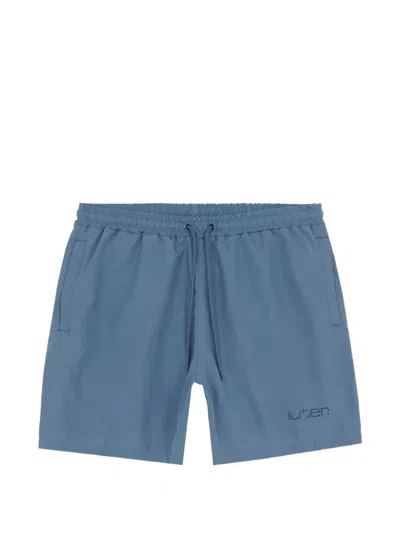 Iuter Grid Swim Shorts In Blue