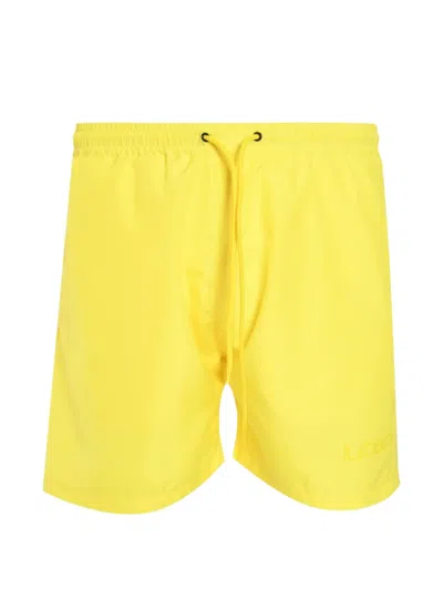 Iuter Grid Swim Shorts In Yellow