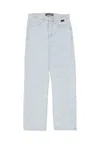Iuter Jeans Man Jacquard Loose Denim Light Blue In Light Blue