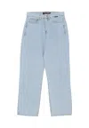 Iuter Jeans Man Jacquard Loose Denim Light Blue In Light Blue