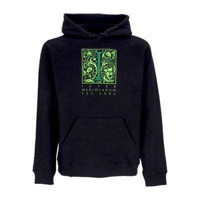 Iuter Lightweight Hooded Sweatshirt For Men Mediolanum Hoodie Black