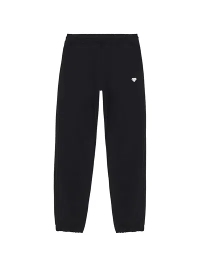 Iuter Logo Cotton Track Pants In Black