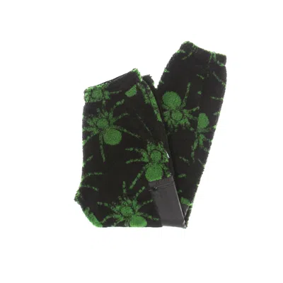 Iuter Man's Bear Spider Fur Pant Black In Green
