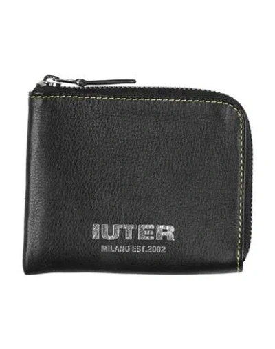 Iuter Man Pouch Black Size - Leather