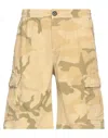 Iuter Man Shorts & Bermuda Shorts Beige Size L Cotton In Beige