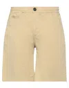 Iuter Man Shorts & Bermuda Shorts Beige Size M Cotton, Elastane