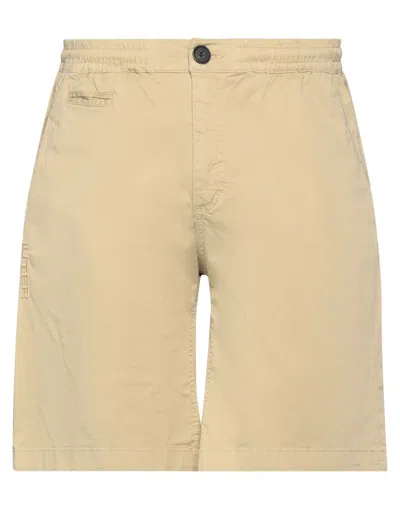 Iuter Man Shorts & Bermuda Shorts Beige Size M Cotton, Elastane
