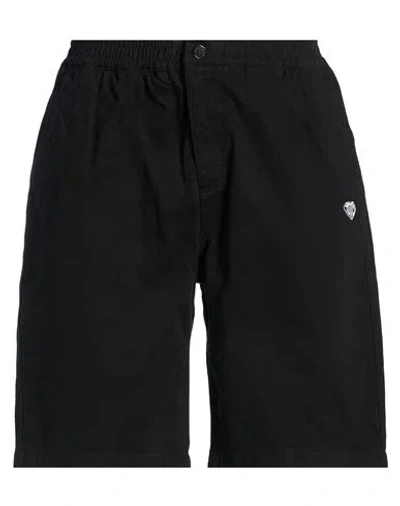 Iuter Man Shorts & Bermuda Shorts Black Size M Cotton