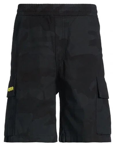 Iuter Man Shorts & Bermuda Shorts Black Size S Cotton In Multi
