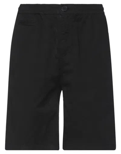 Iuter Man Shorts & Bermuda Shorts Black Size Xs Cotton, Elastane