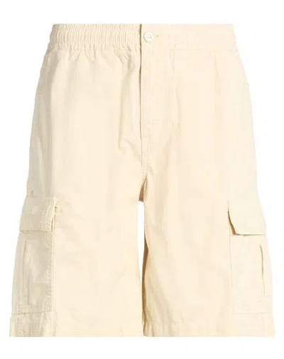 Iuter Man Shorts & Bermuda Shorts Cream Size S Cotton In White