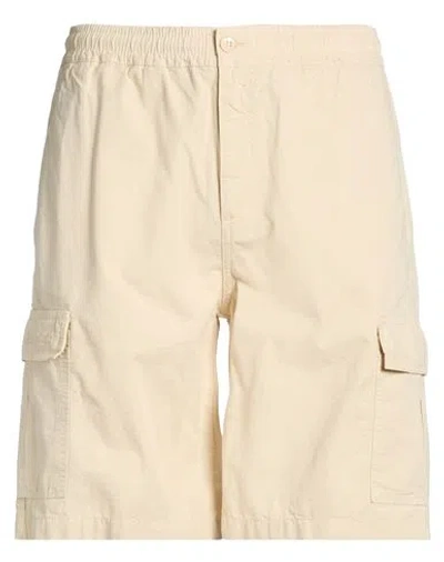 Iuter Man Shorts & Bermuda Shorts Cream Size Xxl Cotton In Neutral