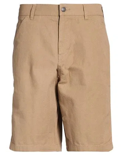 Iuter Man Shorts & Bermuda Shorts Khaki Size 29 Cotton In Brown
