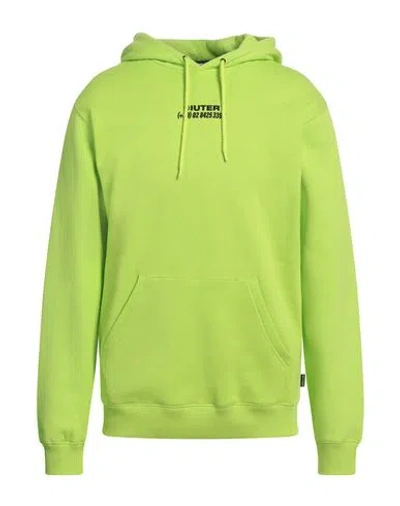 Iuter Man Sweatshirt Acid Green Size Xl Cotton