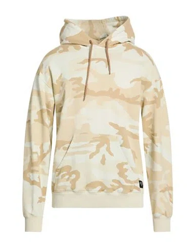 Iuter Man Sweatshirt Beige Size M Cotton In Multi