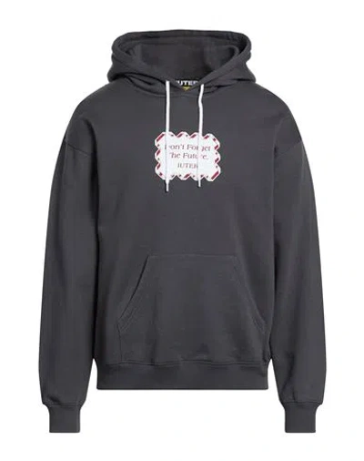 Iuter Man Sweatshirt Grey Size M Cotton In Gray
