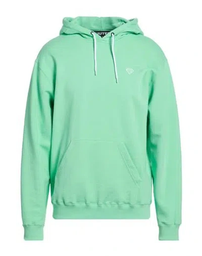 Iuter Man Sweatshirt Light Green Size M Cotton