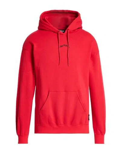Iuter Man Sweatshirt Red Size L Cotton