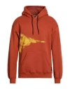 Iuter Man Sweatshirt Rust Size M Cotton In Multi