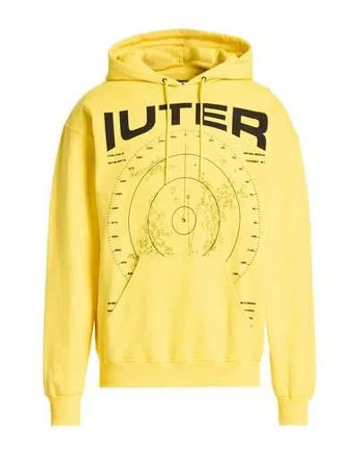 Iuter Man Sweatshirt Yellow Size M Cotton