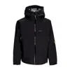 Iuter Men's Armor Taped Jacket Black Windbreaker In Black
