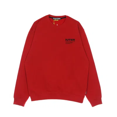 Iuter Men's Crewneck Sweatshirt Info Crewneck Red