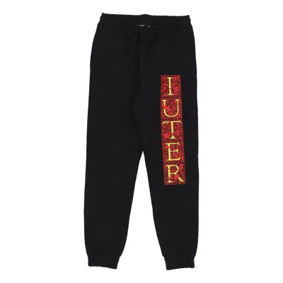 Iuter Men's Fleece Tracksuit Pants Mediolanum Sweatpant Black