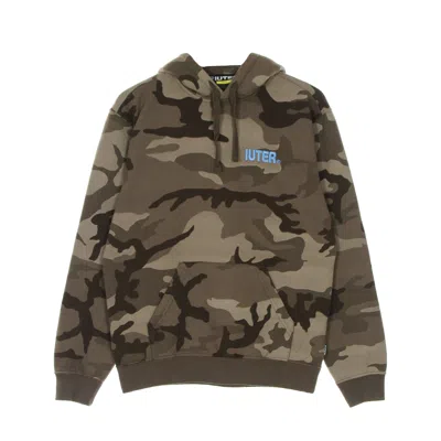 Iuter Men's Hoodie Divided Camo Hoodie Brown