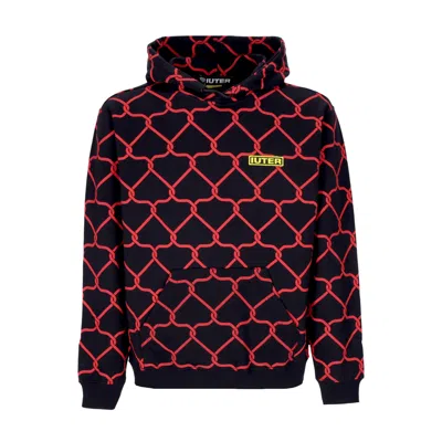 Iuter Men's Hoodie Net Hoodie Black