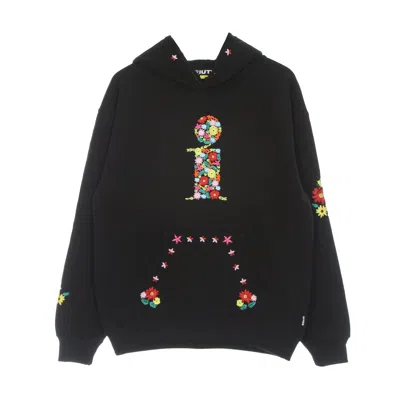 Iuter Men's Lightweight Hooded Sweatshirt Bouquet Hoodie Black