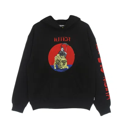 Iuter Men's Lightweight Hooded Sweatshirt Demon Hoodie Black