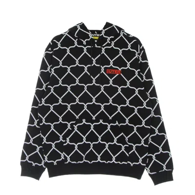 Iuter Men's Lightweight Hooded Sweatshirt Net Hoodie Black