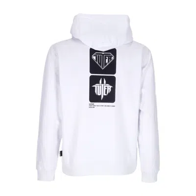 Iuter Men's Lightweight Hooded Sweatshirt Tab Hoodie White
