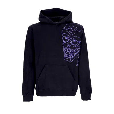 Iuter Men's Lightweight Hoodie Skull Hoodie Black/violet