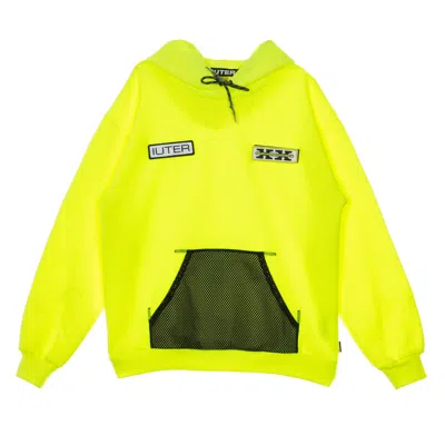 Iuter Men's Lightweight Hoodie Visibility Hoodie Neon Yellow
