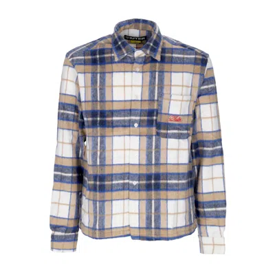 Iuter Men's Long Sleeve Century Tartan Shirt Beige