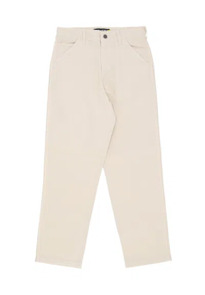 Iuter Men's Long Trousers Work Pants Dusty White In Black