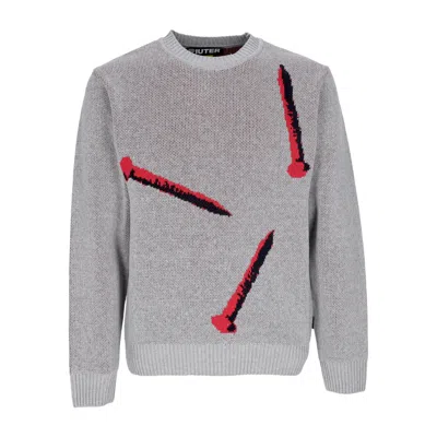 Iuter Men's Nails Jumper Gray Sweater In Grey