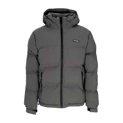 Iuter Men's Puff Jacket Dark Gray Down Jacket In Dark Grey