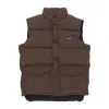 Iuter Men's Puff Vest Brown Sleeveless Down Jacket In Brown