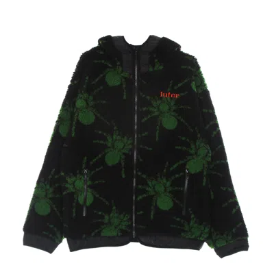 Iuter Men's Spider Fur Zip Hoodie Black