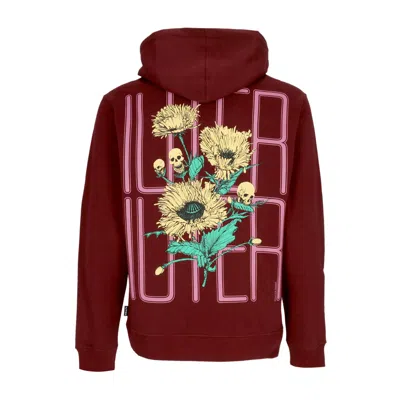 Iuter Men's Spine Skulls Hoodie Burgundy