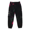 Iuter Men's Tie Dye Fur Pant Black Bear In Black