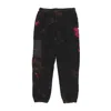 Iuter Men's Tie Dye Fur Pant Black Bear In Black