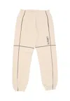 Iuter Men's Underwear Grid Track Pants Cream