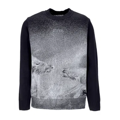 Iuter Men's Wrangle Jumper Crewneck Sweater Black
