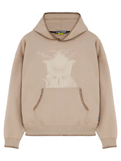 Iuter Mind Hoodie Sweatshirt With Light Hood - Earth In Neutral