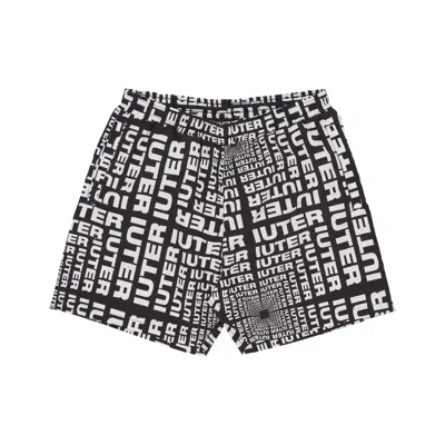 Iuter Optical Swimtrunks Black Men's Swim Shorts