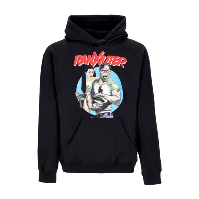Iuter Printed Cotton Hoodie In Black
