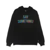 Iuter Say Something Hoodie Men's Hoodie In Black